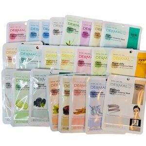 Dermal 24-Pack Collagen Essence Sheet Masks Assorted Skincare Set For Hydration